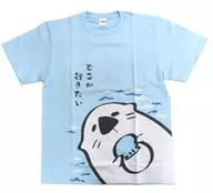 花裏實裏愛用海獺T恤藍色L尺寸