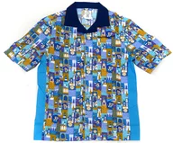 ミッキーマウス 半袖シャツ ブルー×オレンジ Lサイズ Walt Disney World 50th Celebration 「ディズニー」 ディズニーストア限定