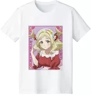 マリ(花祭り村娘ver.) 描き下ろしイラスト Tシャツ ホワイト メンズLサイズ 「幻日のヨハネ -SUNSHINE in the MIRROR-」