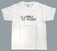 Réplica Réplica T-shirt blanco tamaño L "World Trigger Café SweetsParadise powered by Animax Cafe +"