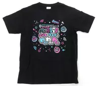 Event Logo T-Shirt Black S Size "Love Live! Sunshine! Aqours Ura no Hoshi Jogakuin RADIO! JMA business trip broadcasting station ~ Bunch of Bab-graduates! Live Waiwai with radio and live ~"