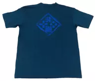 2BRO.(兄者弟者) 和風バックプリントTシャツ ブルー Mサイズ 共遊グッズ
