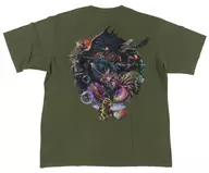 Monster Hunter CAPCOM 40 th UT Graphic T-Shirt (Half Sleeve, Oversize Fit) Olive XL Size "CAPCOM 40 th× UNIQLO"