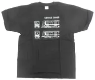 Midosuji Line 30000 series & Tanimachi Line Series 30000 Design T-Shirts Black M Size Osaka Express Denki Kido Goods