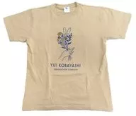 Yue Kobayashi (46 櫻坂) logo T-shirt beige XL size "Yue Kobayashi Graduation Concert"