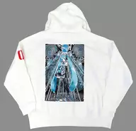 初音ミク ART OF MIKU スウェットパーカー ホワイト Mサイズ 「VOCALOID ART OF MIKU -Hatsune Miku×Contemporary Art-」