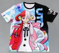 Uta LIVE full graphic T-shirt black x blue one size fits all "ONE PIECE FILM RED"