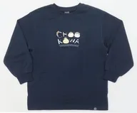 Sweat Pulleover (manga larga) Navy Ladies XXL Size "Little Kawase Small and Cute ×GU"