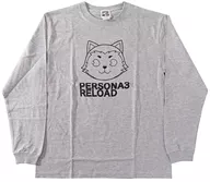 Coromaru Long T-Shirt gris tamaño L "Shin Megami Tensei: Persona 3 Reload COLLABORATIONCAFE POWERD BY AnimaxCafe +"