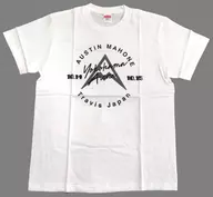 Austin Mahone ×Travis Japan Limited Collaboration T-shirt White M Size "Austin Mahone Japan Tour with Special Guest Travis Japan"
