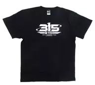 Logo T-Shirt Black Men Free Size "idol Master SideM× Bee Legend"