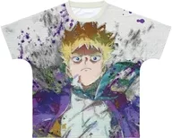 Hanzazawa 輝気 grunge CANVAS full graphic t-shirt full color x black unisex M size "Mob Psycho 100 III"