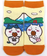 Chii Kawa & Hachiware (onsen manju) Character ットソックス 22-25 cm "Chii Kawa something small and cute" limited to Hakone