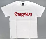 Creepy Nuts オリジナル ロゴTシャツ ホワイト×レッド Sサイズ