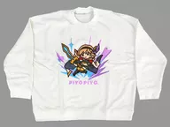 Piyo Piyo Jeter (the leader of Jutenshu) Big Silhouette Sweatshirt White L Size "GRANBLUE FANTA-Gran Blue Fantage-Grable Fes 2021"