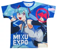 初音ミク フルグラフィックTシャツ ブルー XLサイズ 「HATSUNE MIKU EXPO Rewind」