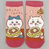 Little Kawa & Hachiwale (Ogura Toast) Socks 22-25 cm "Little Kawa is Small and Cute" Only in Nagoya