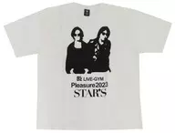 [Damaged Item] B'z STARS Shirts White M Size "B'z LIVE-GYM Pleasure 2023 -STARS -"