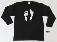 Human Footprint Long T-Shirt (w / Charm) Black Free Size "WORLD TRIGGER"