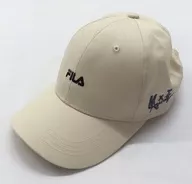 Logo FILA×MANO and TORU Cap White Free Size "idol Master Shiny Colors ×FILA"