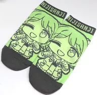 Morinaka Hanasaki Socks Green Ladies 23 ~ 25 cm "Virtual YouTuber Nijisanji x Shimamura 8th"