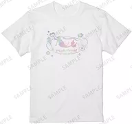 Motif Pattern Holographic T-Shirt White Ladies XL Size "Pichipichi Pitch"