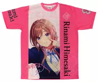 姫崎 莉波 official full graphic T-shirt pink M size "Gakuen idol Master DEBUT LIVE first TOUR"