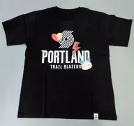 Kotoka Torahime (Portland Trail Blazers) T-Shirt A Black Free Size "NBA× Virtual YouTuber NIJISANJI EN / Niji-Sanji 1st [Cheering goods]"