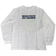 Luca Kaneshiro (Indiana Pacers) Long T-Shirt A, White Free Size "NBA× Virtual YouTuber NIJISANJI EN / Nijisanji 1st [Cheering Goods]"