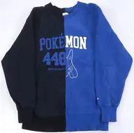 Lucario Heavy Weight Big Sweat Pullover (Long Sleeve) Navy L Size "Pocket Monsters ×GU"