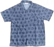 ポケ紋 キタカミの里 アロハシャツ ネイビー Mサイズ 「ポケットモンスター スカーレット・バイオレット ゼロの秘宝」 ポケモンセンター限定