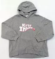 Kirby Sweat Parka Gray L Size "Hoshi-no Kirby ×GU"