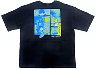 飯田天哉 ポケット付きビッグシルエットTシャツ “HEROES”(2024) ブラック フリーサイズ 「僕のヒーローアカデミア」
