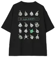 エクボ BIGシルエットTシャツ ブラック ユニセックスLサイズ 「モブサイコ 100 III POP UP SHOP in マルイ」