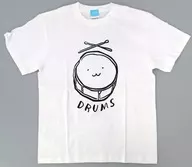 Anna Subaru DRUMS T-shirt branca de tamanho L "Girls Band Cry"