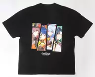 集合(璃月) Tシャツ ブラック Lサイズ 「原神×LINE FRIENDS」