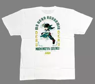 緑谷出久 crew neck Tee(Tシャツ) ホワイト XLサイズ 「僕のヒーローアカデミア×MADE IN WORLD」