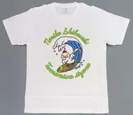 Noriko Shibasaki Program Logo T-Shirt White M Size "It's good for noriko Shibasaki once in a while."