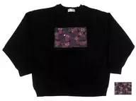 Chomuke Sweatshirt (With Sticker) Black Ladies M-L size "Bring 爆焔 to this wonderful world! ×Avail"