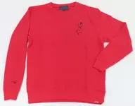 Eri Yukimura Collaboration Sweatshirt Red Unisex L size "Eri Yukimura ×LIVERTINE AGE" 2nd Goods