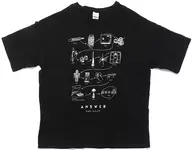 フレデリック×須田景凪 ビッグTシャツ ブラック Lサイズ 「フレデリック×須田景凪『ANSWER』」