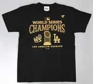ロサンゼルス・ドジャース Fanatics ワールドシリーズ2024優勝記念 パレードTシャツ ブラック Sサイズ