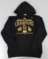 ロサンゼルス・ドジャース Fanatics ワールドシリーズ2024優勝記念 パレードパーカー(フーディー) ブラック Lサイズ