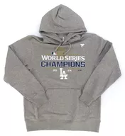 ロサンゼルス・ドジャース Fanatics ワールドシリーズ2024優勝記念 ロッカールームパーカー(フーディー) グレー Lサイズ