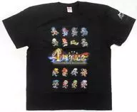 集合(4周年記念) Tシャツ ブラック Lサイズ 「ロマンシング サガ リ・ユニバース」 Google Play プレゼントマシンキャンペーン A賞 当選品