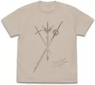 Light, Sea, Wind Sword T-Shirt Light Beige L Size "MAGIC KNIGHT RAYEARTH"