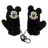 ミッキーマウス 手袋・グローブ ストラップ付き ブラック WINTER PARK FASHION 「ディズニー」 ディズニーストア限定