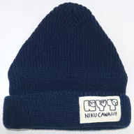 Nishi-YasSanda Knitted hat (navy blue) "Nishi-YasSanda x Village Vanguard Shimo-Kitazawa store" collaboration 2nd item.