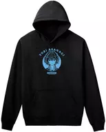 Morning calm sea College Hoodie Black Men M Size "Whispering Like Singing Love"