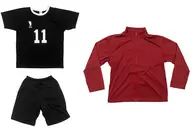 Miyaji Room Wear + Jacket Set Black & Borgonha Tamanho M "High Cue! x Shimamura"